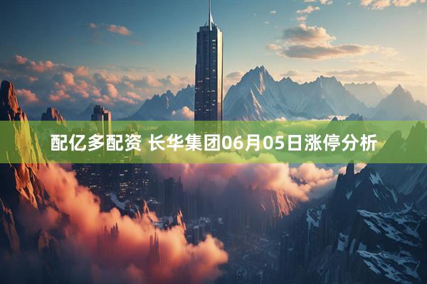 配亿多配资 长华集团06月05日涨停分析
