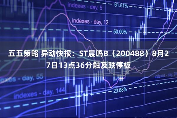 五五策略 异动快报：ST晨鸣B（200488）8月27日13点36分触及跌停板