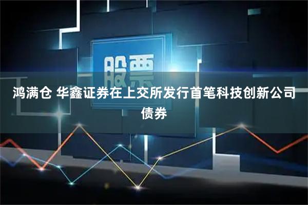 鸿满仓 华鑫证券在上交所发行首笔科技创新公司债券